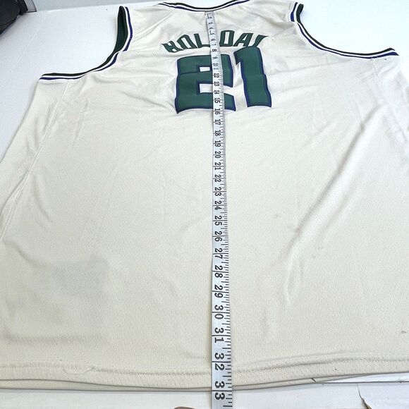 Nike Jrue Holiday Milwaukee Bucks Cream City 21 Swingman‎ Basketball Jersey XXXL - Picture 14 of 16